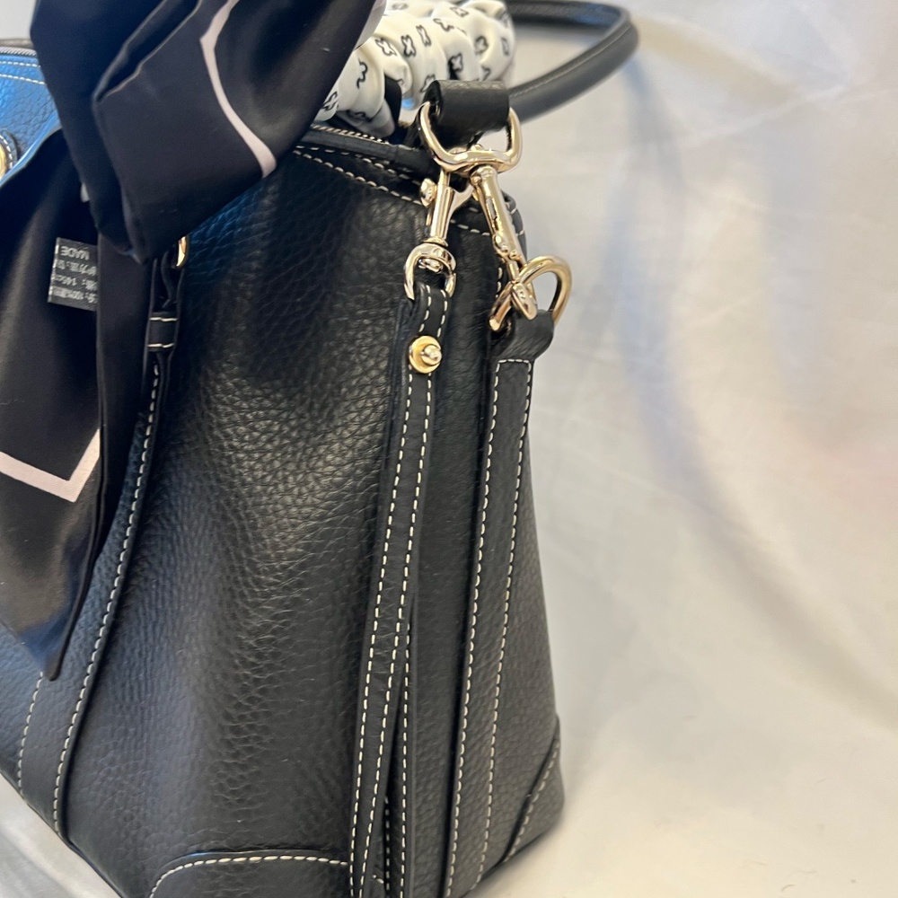 Dooney & Bourke Pebbled Leather Domed Satchel - Picture 4 of 14